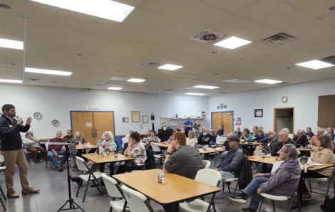 Gies makes stop at Sheridan VFW
